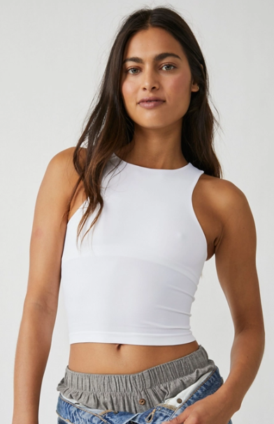 -Clean Lines Cami - White