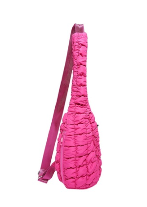 Quilted Puffy Crossbody Sling Bag