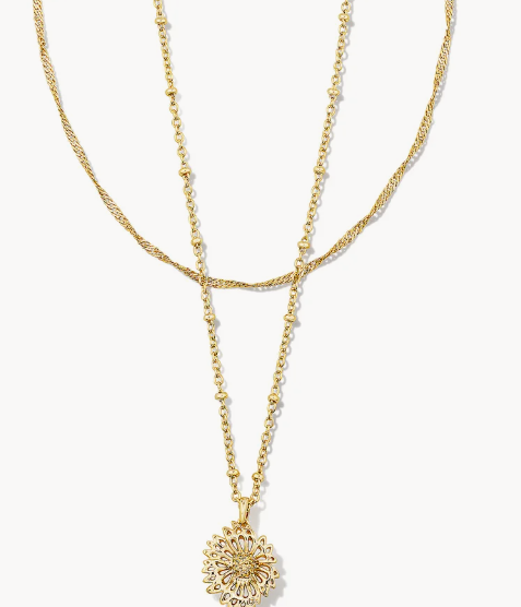 !Brielle Multi Strand Necklace in Gold