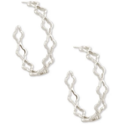 Kendra Scott Abbie silver hoop earrings