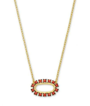 !Kendra Scott Elisa Open Frame Necklace In Gold