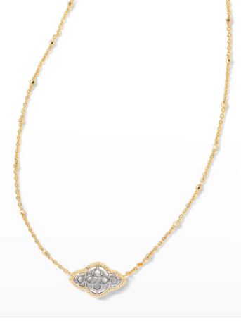 Kendra Scott Abbie Pendant Necklace Gold/Silver Mix