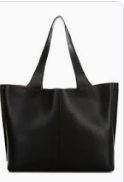 Vida Large Pebbled Leather Tote Bag