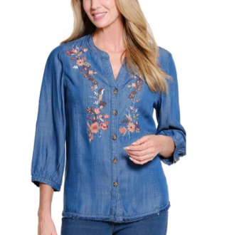 Embroidered Denim