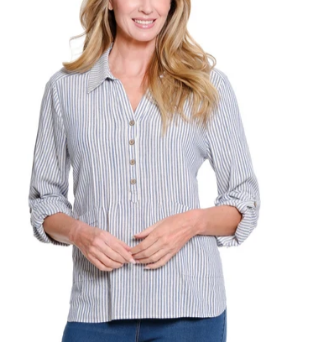 Pinstripe Henley