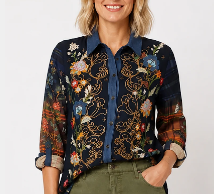 Floral Button-Up
