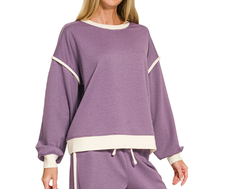 Trim Relaxed Pullover