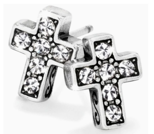 Starry Night Cross Mini Post Earrings