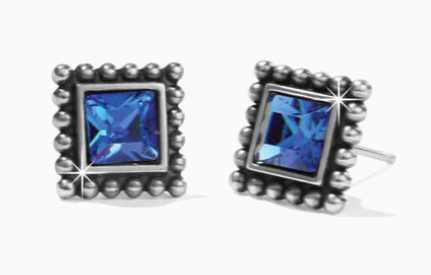 Sparkle Square Mini Post Earrings