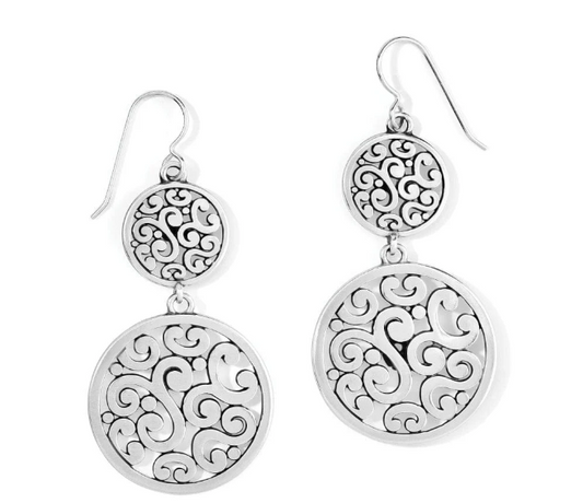 Contempo Medallion Duo French Wire Earrings