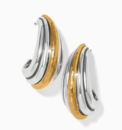 Ferrara Deco Large Hoop Earrings