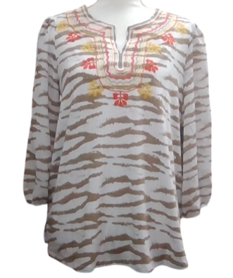 Sheer Sleeved Top