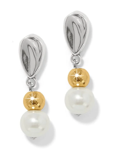 Cascade Unity Pearl Post Drop Earrings