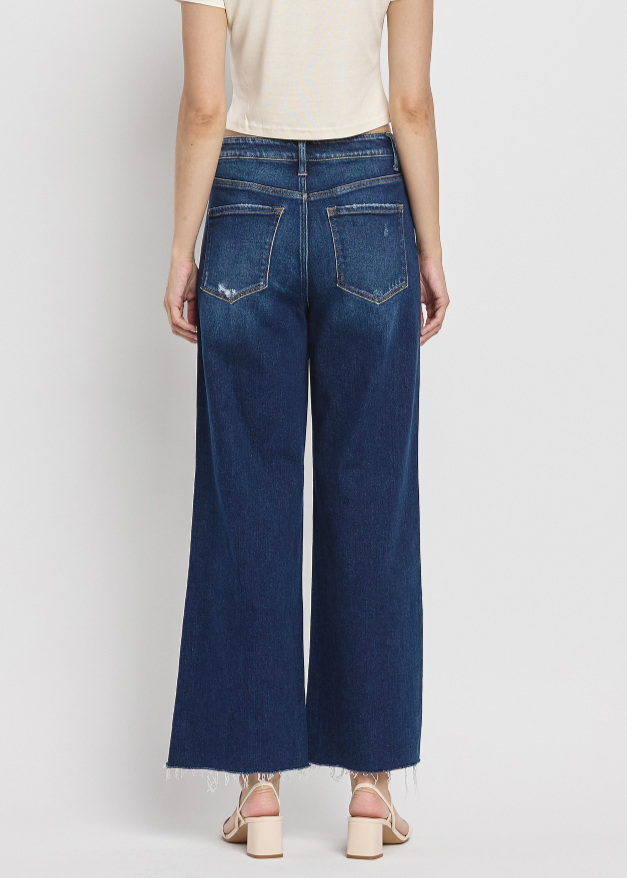 Vervet Tummy Control Super High Rise Wide Leg Jeans - Love Vervet