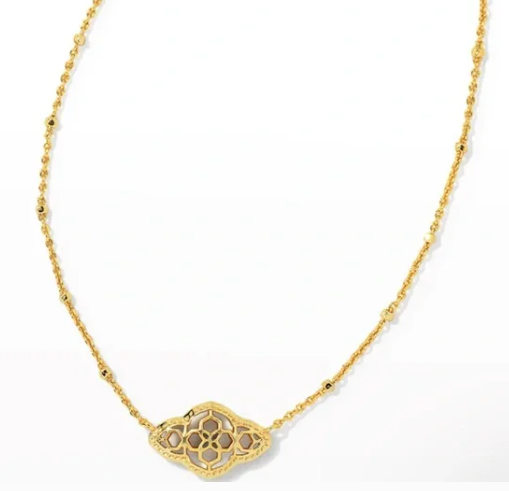 Kendra Scott Abbie Pendant Necklace Gold/Silver Mix