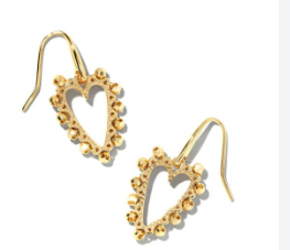 !Beaded Ansley Open Frame Earrings