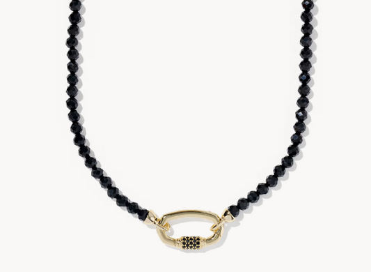 Emery Gold Beaded Strand Necklace