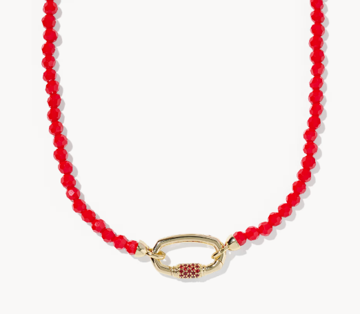 Emery Gold Beaded Strand Necklace