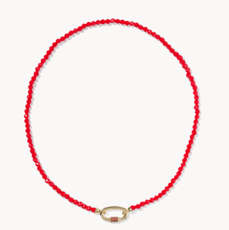 Emery Gold Beaded Strand Necklace