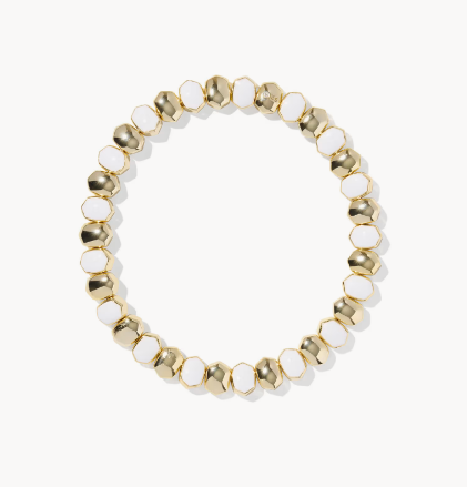 Daphne Enamel Gold Stretch Bracelet