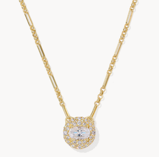 Bella Gold Short Pendant Necklace