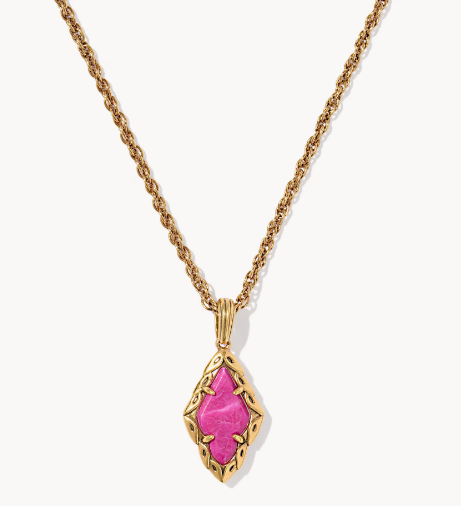 Adeline Vintage Gold Short Pendant Necklace