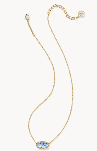 Elisa Gold Short Pendant Necklace