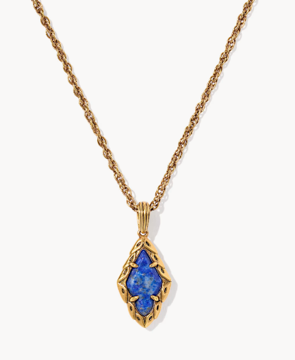 Adeline Vintage Gold Short Pendant Necklace