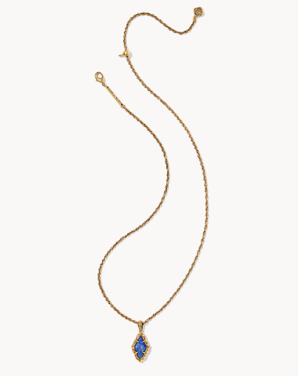 Adeline Vintage Gold Short Pendant Necklace