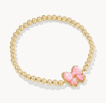 Haley Bow Gold Stretch Bracelet
