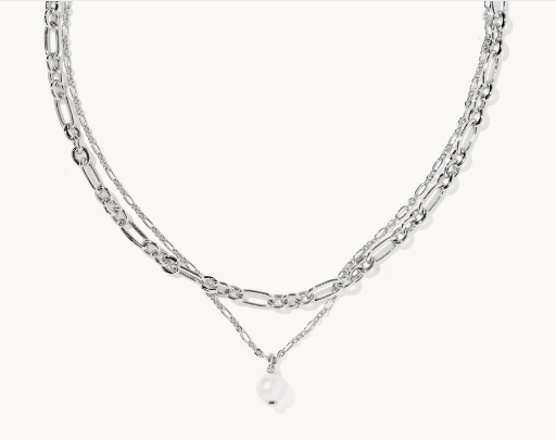 Ashton Silver Multi Strand Necklace