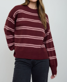 Classic Striped Crewneck Sweater