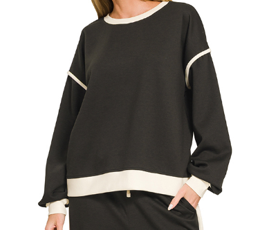 Trim Relaxed Pullover