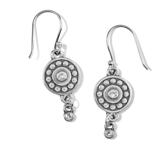 Pebble Dot Medali Reversible French Wire Earrings
