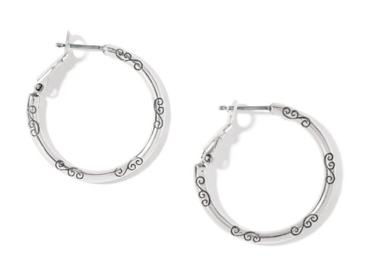 Small Hoop Charm Earrings