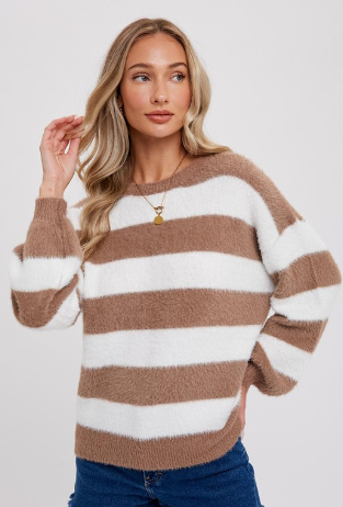 Mocha Stripped Sweater