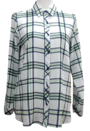 Plaid Buttoned Top