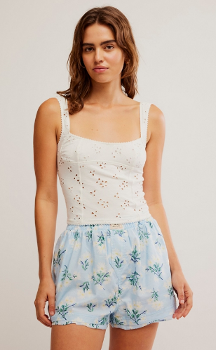 FULL BLOOM EYELET CAMI