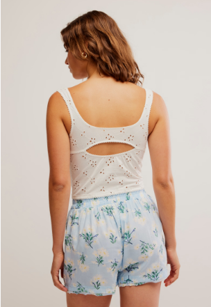 FULL BLOOM EYELET CAMI
