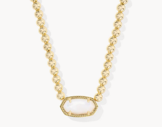 Elisa Gold Beaded Necklace