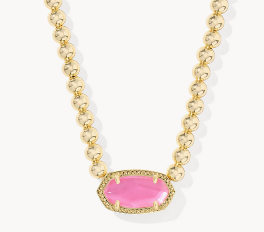 Elisa Gold Beaded Necklace