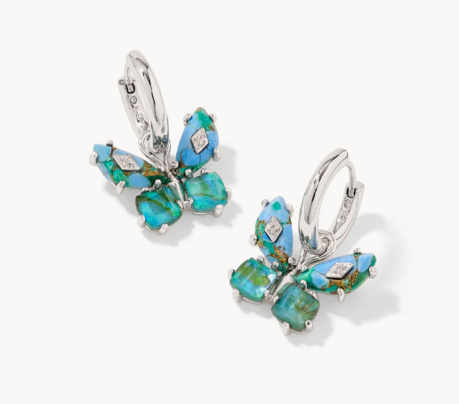 Bianca Butterfly Huggie Earrings