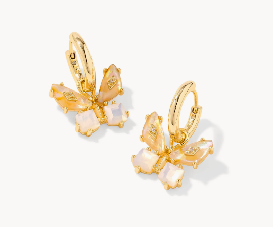 Bianca Butterfly Huggie Earrings