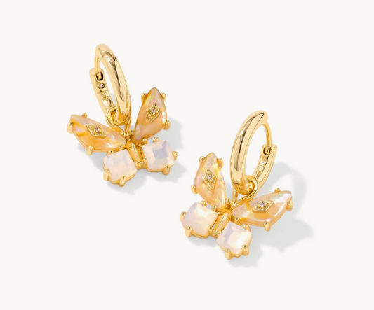 Bianca Butterfly Huggie Earrings