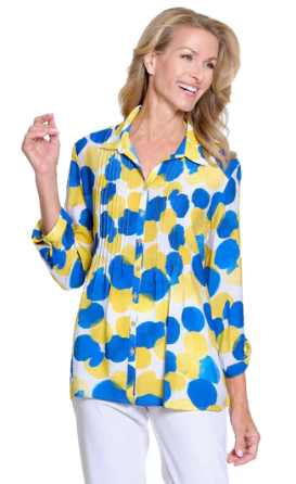 Print Crinkle Woven Shirt