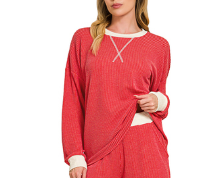 Ribbed Pullover