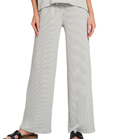 Relaxed Ribbed Pants
