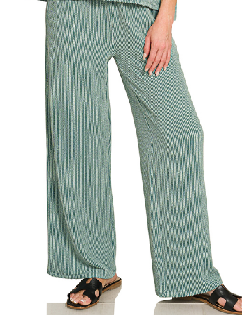 Relaxed Ribbed Pants