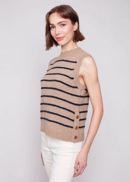 Charlie B - Round Neck Sweater Vest