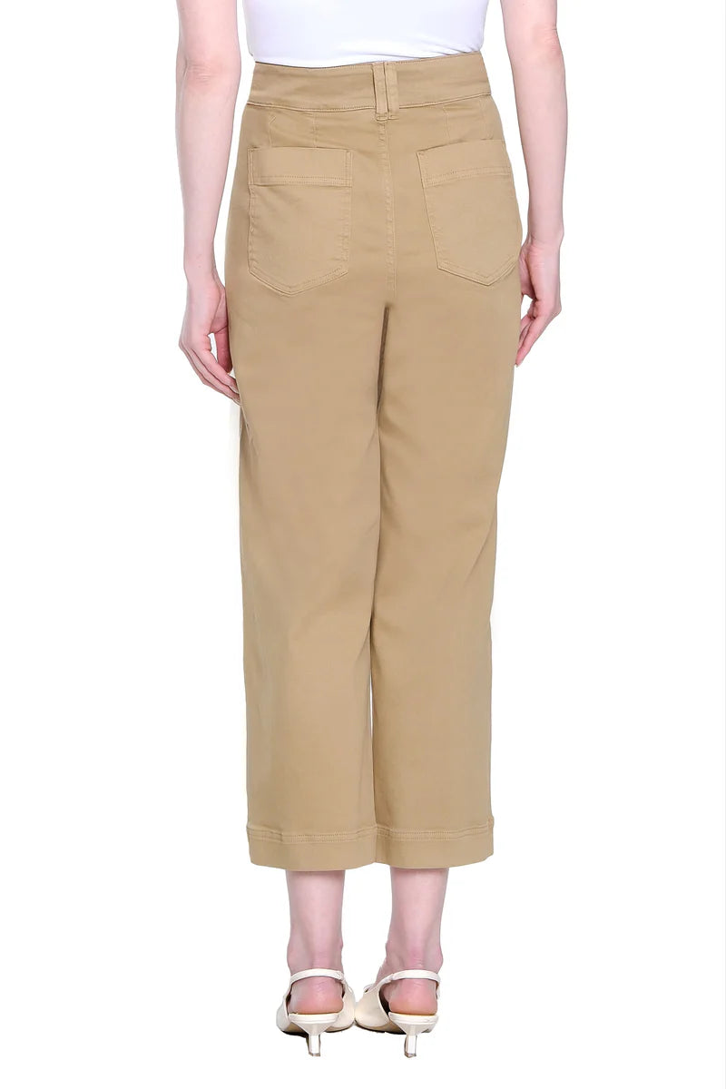 Tru Luxe Twill Crop Pant - Bronze